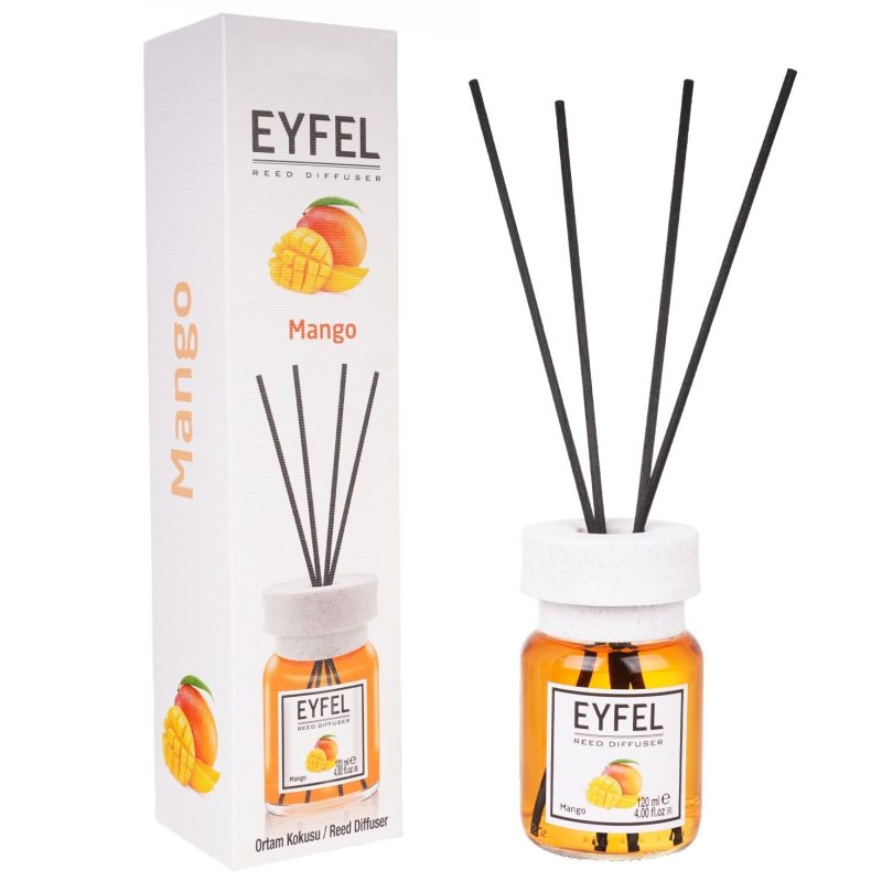 Szobaillatosító Diffúzorral, Eyfel, 120 ml Mangó