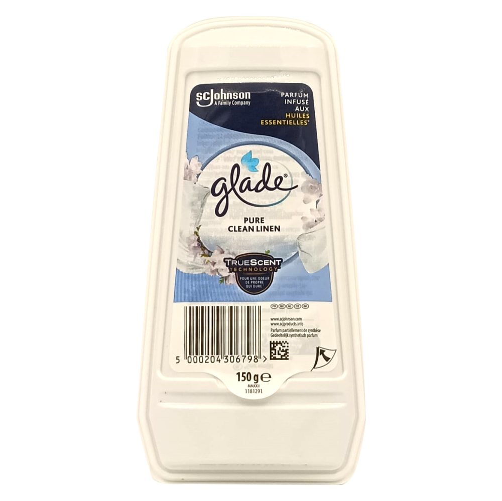 Odorizáló, Glade, Szilárd, 150 g, Pure Clean Linen