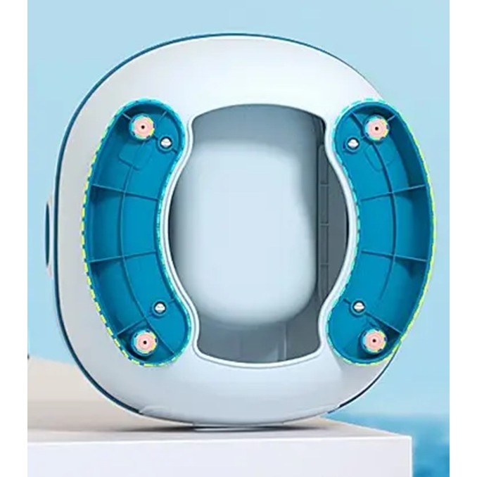 Olita pentru Copii, Vivimall, +1an, Portabila, Design cu Ancora, cu Capac, Model Prietenos, Non-Toxic, Compartiment Detasabil, cu Manere, cu 4 Picioare, Usor de Curatat, 46*33*32 cm, Albastru - vivimall.ro