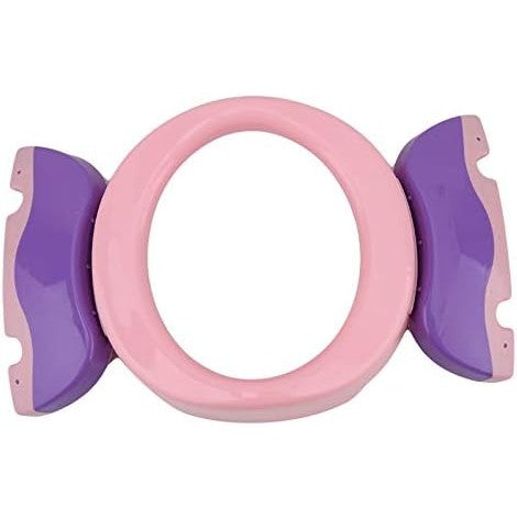 Olita Portabila 2 in 1, Vivimall, Olita + Capac de Toaleta, din Plastic, Diametru 21 cm, Roz - vivimall.ro