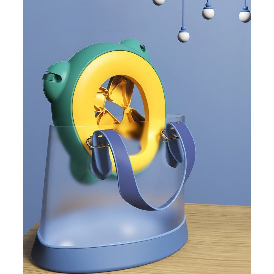 Olita Portabila,Vivimall, pentru Calatorii, Confectionata din Spuma PU, 1-6 ani, 34x32x17 cm, Verde/Galben - vivimall.ro