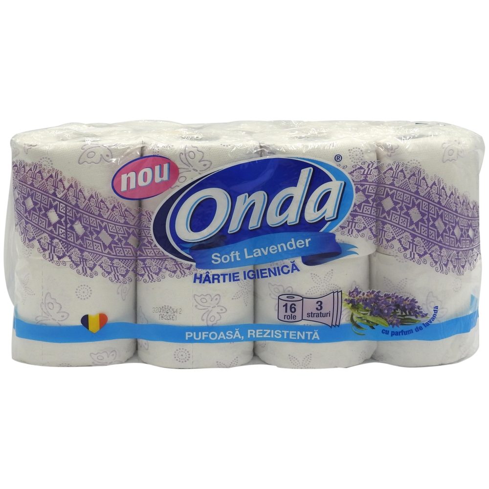 Onda WC-papír 16 tekercs 3 rétegű Levendula
