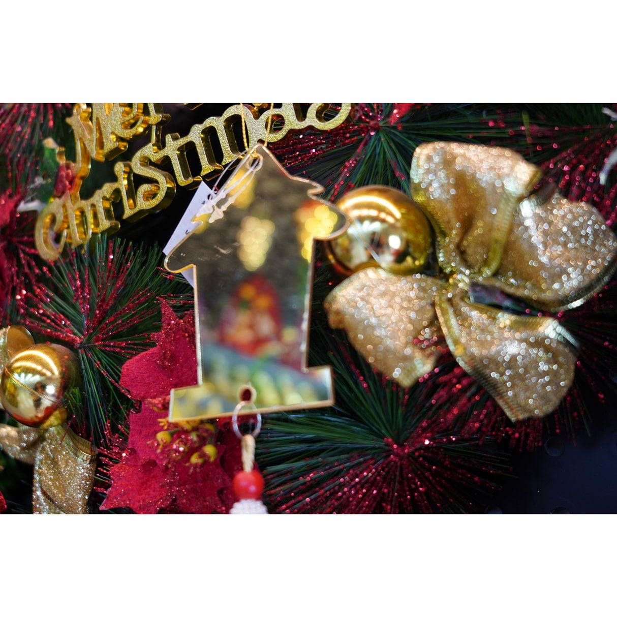 Ornament brad, Flippy, Brad, Auriu, Lucios, 8*25CM, Acril, Interior/ Exterior - vivimall.ro