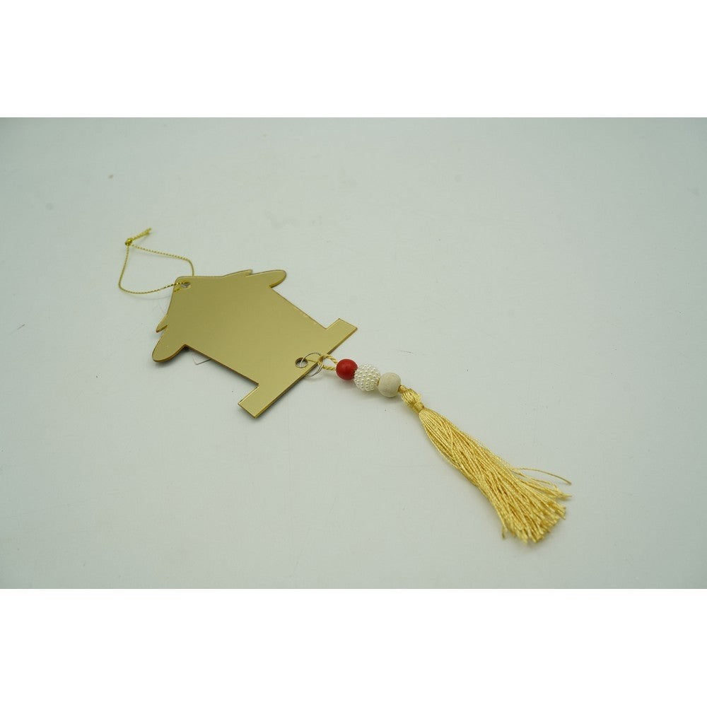 Ornament brad, Flippy, Brad, Auriu, Lucios, 8*25CM, Acril, Interior/ Exterior - vivimall.ro