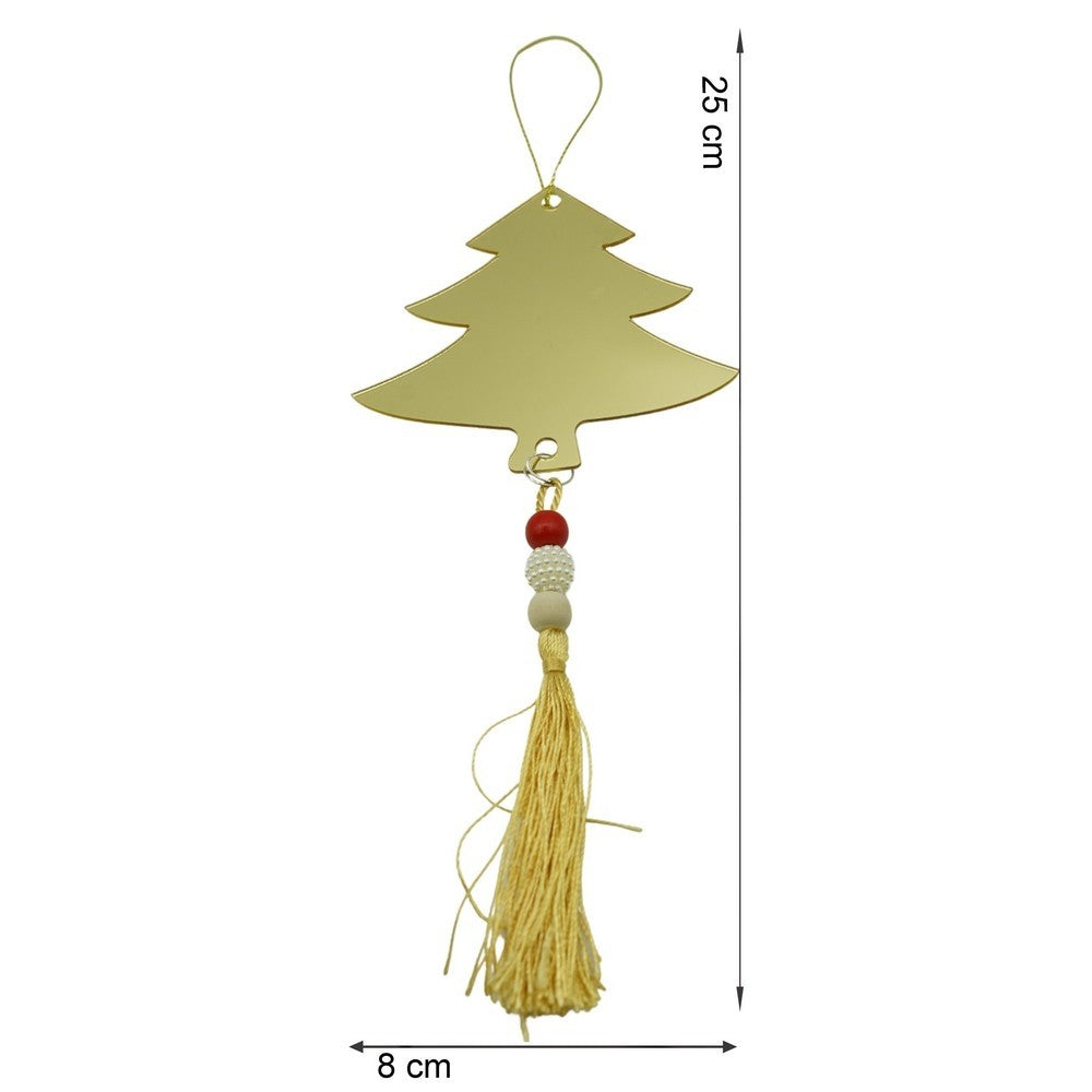Ornament brad, Flippy, Brad, Auriu, Lucios, 8*25CM, Acril, Interior/ Exterior - vivimall.ro