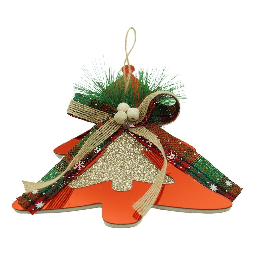 Ornament brad, Flippy, Brad, Rosu, Lucios, 14*16CM, Acril, Interior/ Exterior - vivimall.ro