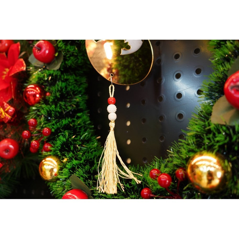 Ornament brad, Flippy, Luna, Auriu, Lucios, 10*25CM, Acril, Interior/ Exterior - vivimall.ro