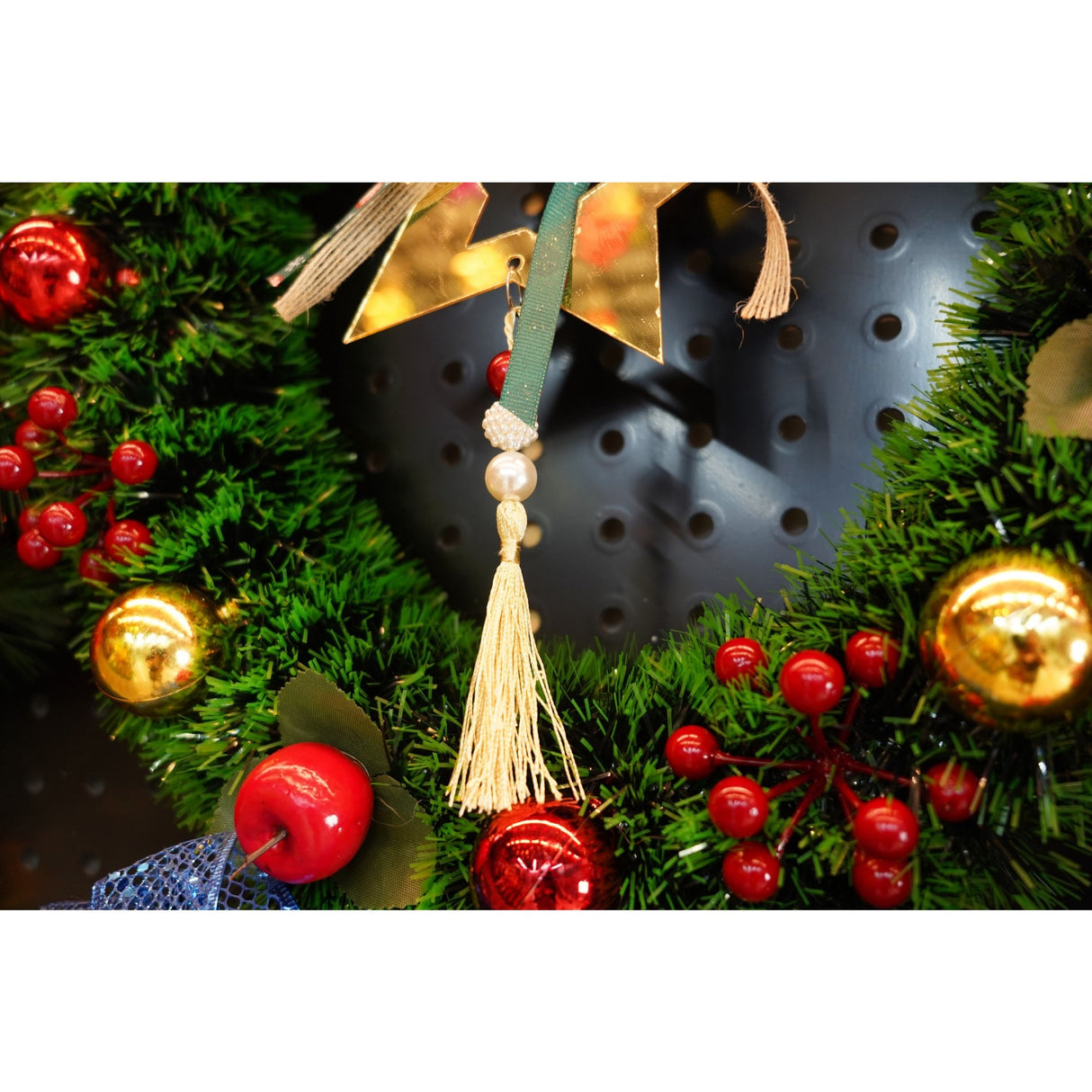 Ornament brad, Vivimall, Stea, Auriu, Lucios, 15*26CM, Acril, Interior/ Exterior - vivimall.ro