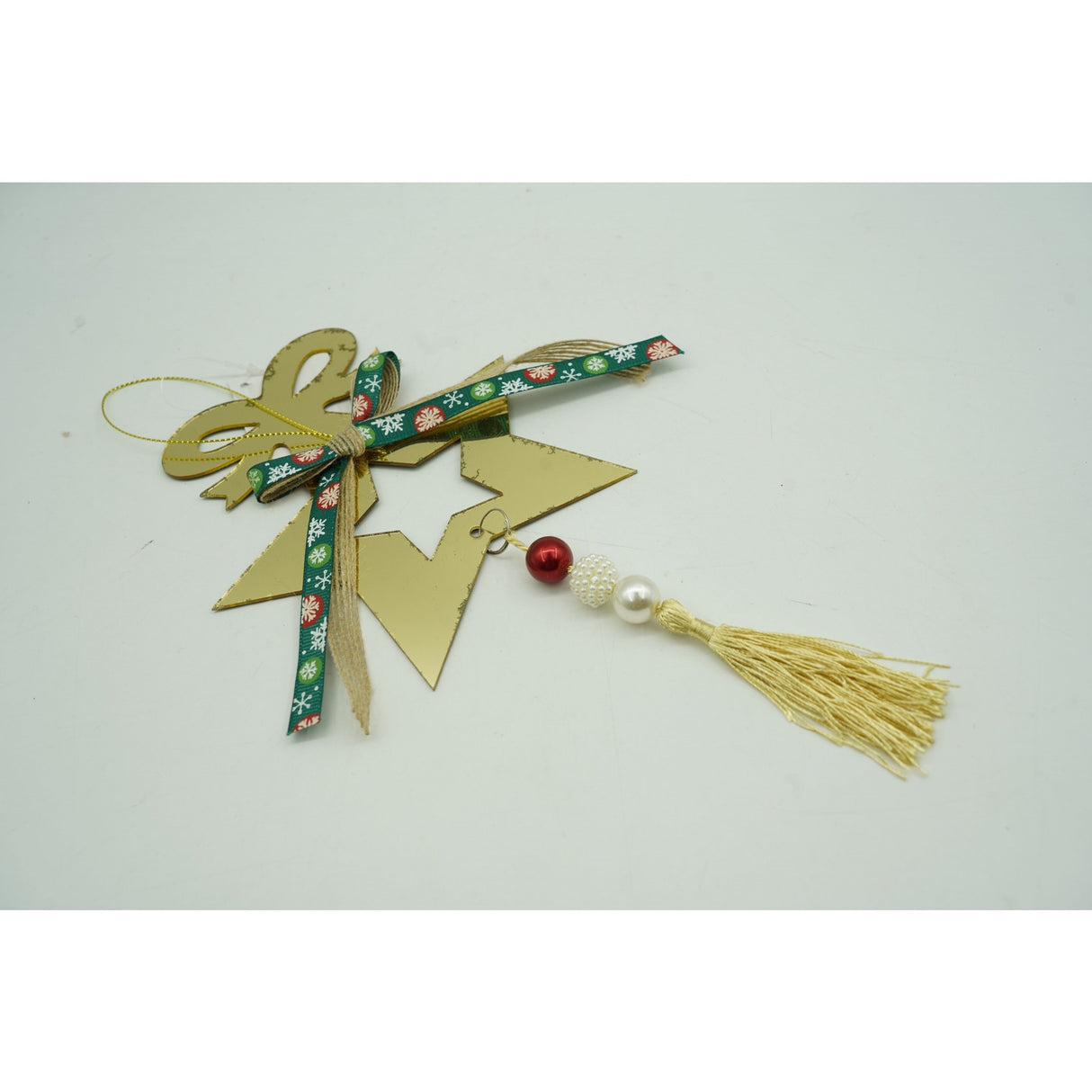 Ornament brad, Vivimall, Stea, Auriu, Lucios, 15*26CM, Acril, Interior/ Exterior - vivimall.ro