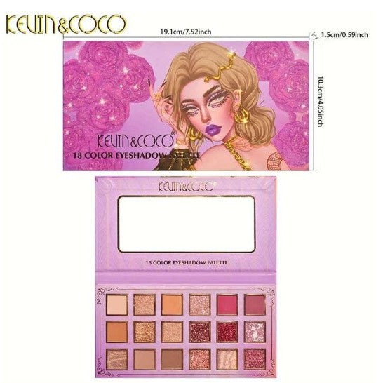 Paleta Farduri 18 Culori | LushPrint - vivimall.ro