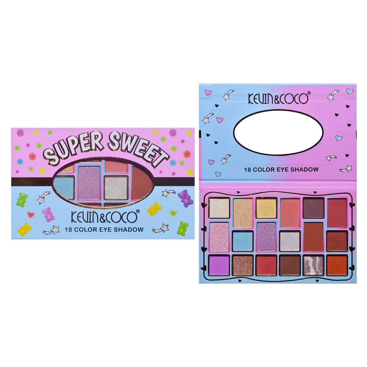 Sminkpaletták 18 színben | GlowMake