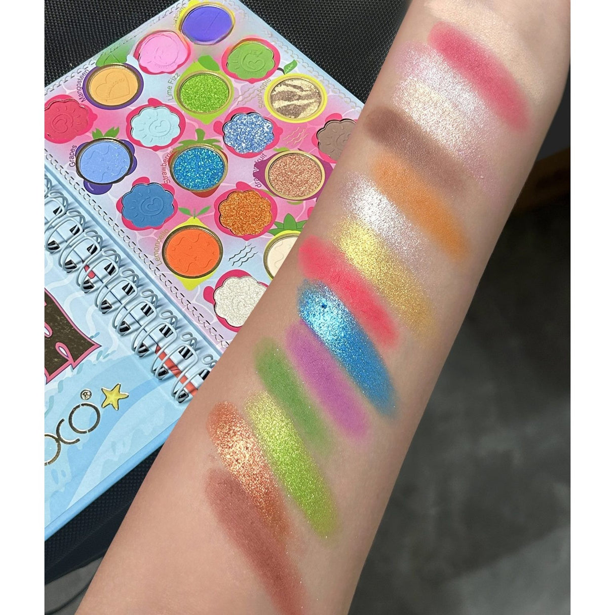 Színes gyümölcsös parti sminkpaletták | PartyFruit