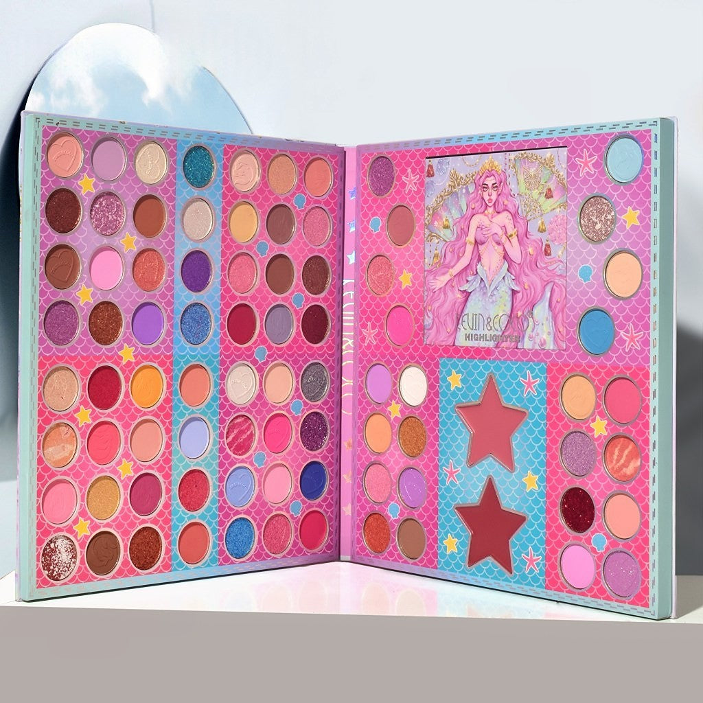 Paleta Machiaj Mermaid 86 Culori | MermaidsColor - vivimall.ro