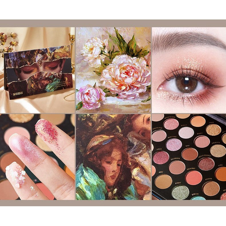 Sminkkészlet, szemhéjfesték paletta 40 pigmentált színnel