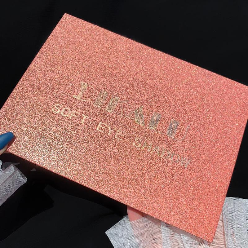 Paleta de farduri cu 40 de culori pigmentate, Roz cu sclipici, Vivimall - vivimall.ro