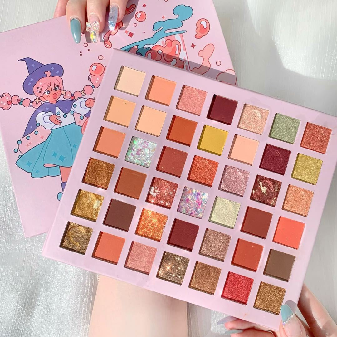 Trusa De Machiaj, Paleta De Farduri Cu 42 De Culori Pigmentate - vivimall.ro