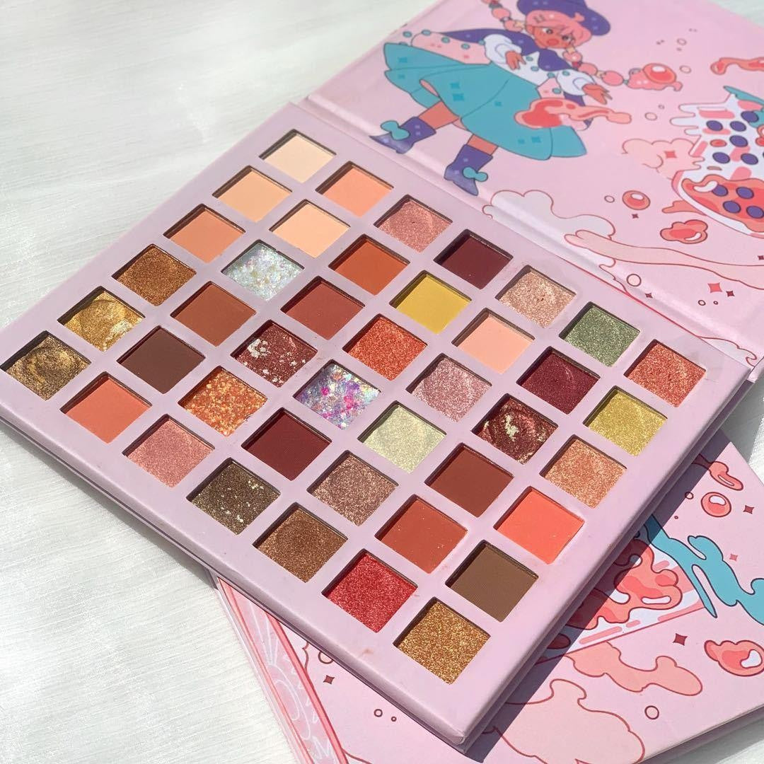 Sminkkészlet, szemhéjfesték paletta 42 pigmentált színnel