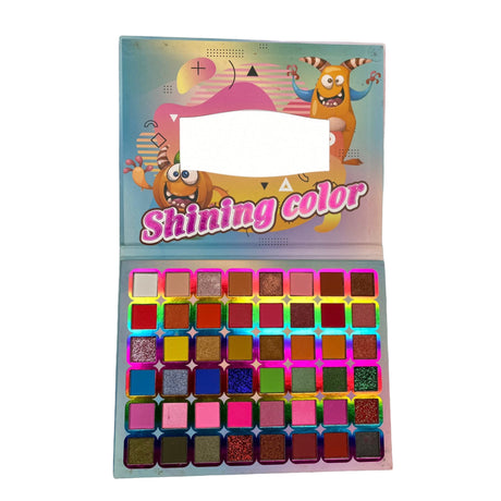 Paleta Farduri Oulanao, 48 Culori, Farduri Mate, Sidefate, Glitter, Dreptunghiulara, 200 G, 45 X 43 X 3.9 Cm, Valabilitate 3 Ani, Multicolor - vivimall.ro