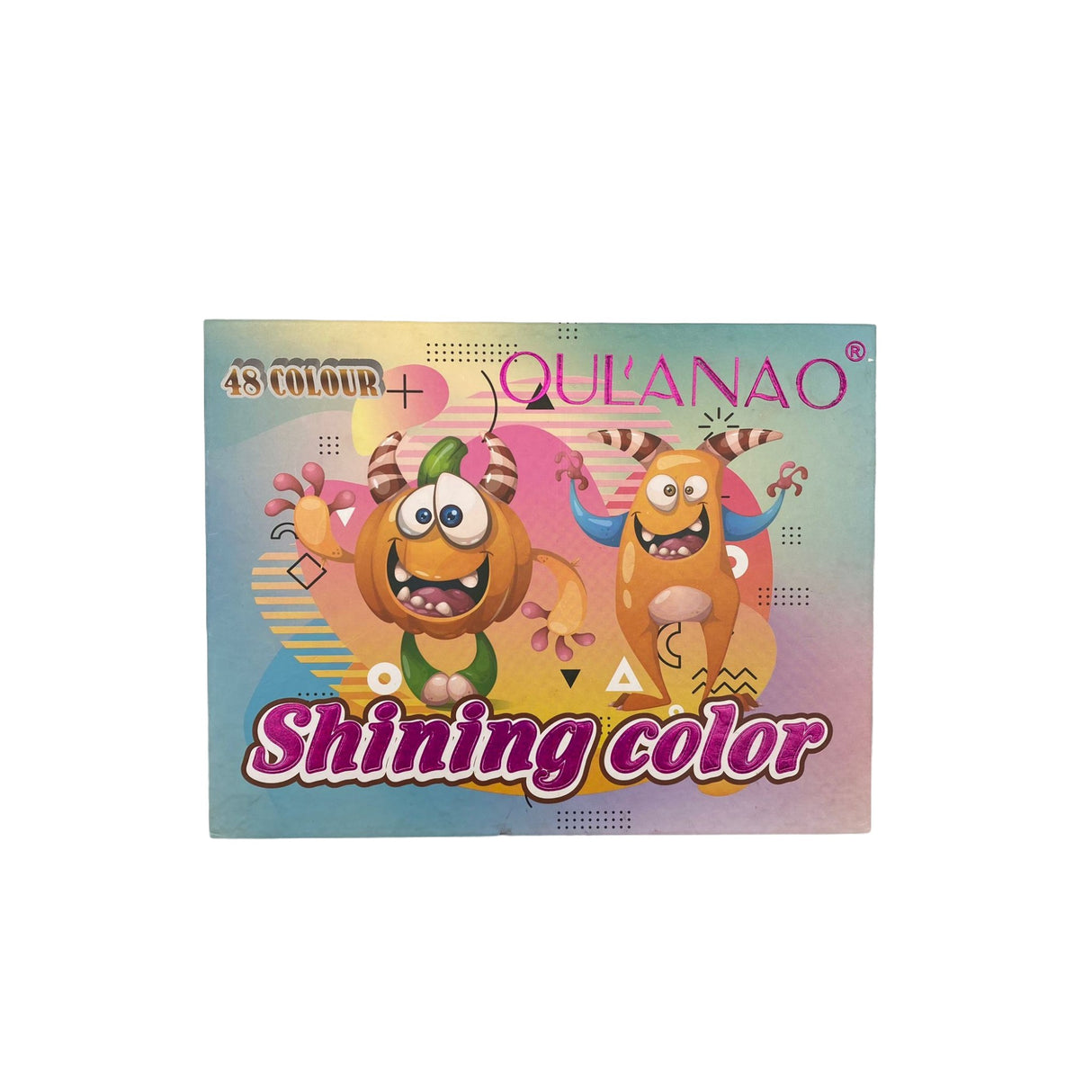 Oulanao szemhéjfesték paletta, 48 szín, matt, gyöngyházfényű, csillámos, téglalap alakú, 200 g, 45 x 43 x 3,9 cm, 3 év eltarthatóság, többszínű