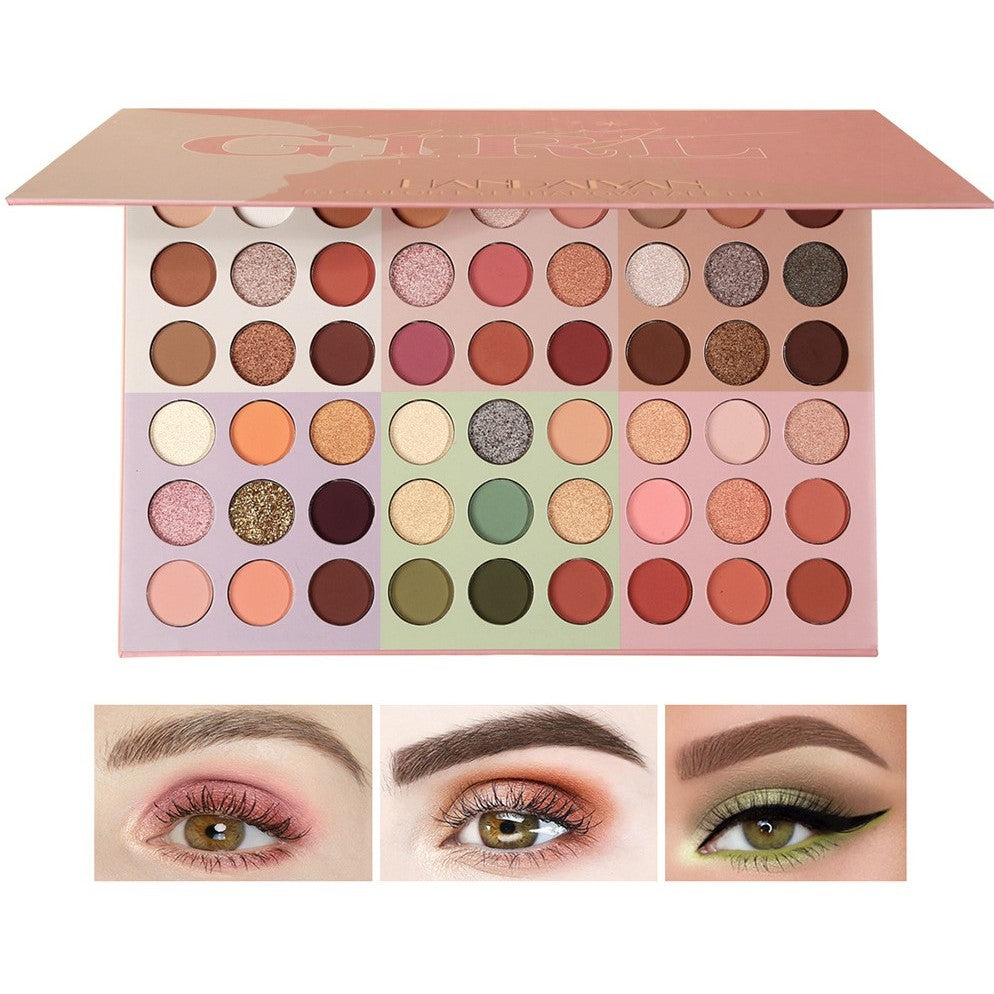 Trusa De Machiaj, Paleta De Farduri Cu 54 De Culori Pigmentate - vivimall.ro