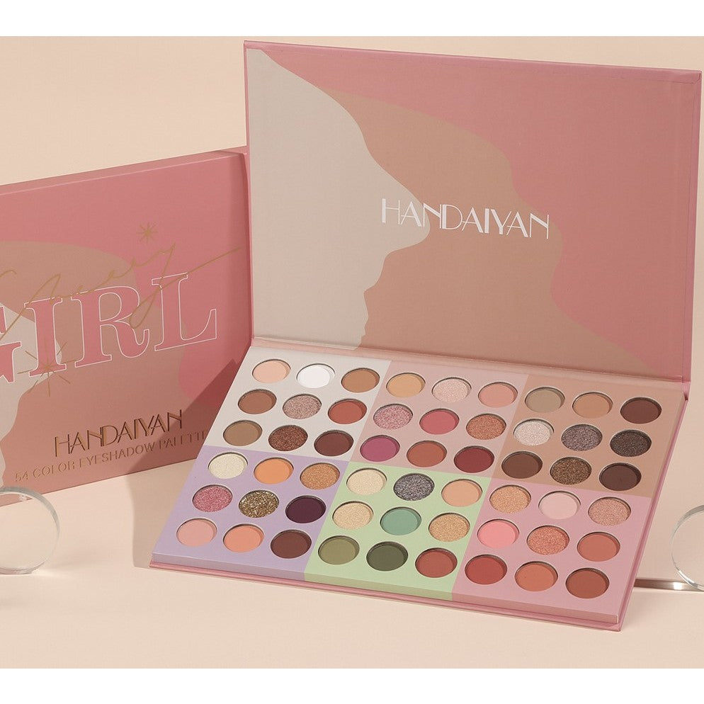 Trusa De Machiaj, Paleta De Farduri Cu 54 De Culori Pigmentate - vivimall.ro