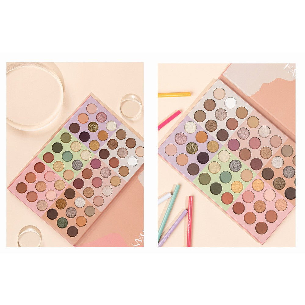 Trusa De Machiaj, Paleta De Farduri Cu 54 De Culori Pigmentate - vivimall.ro