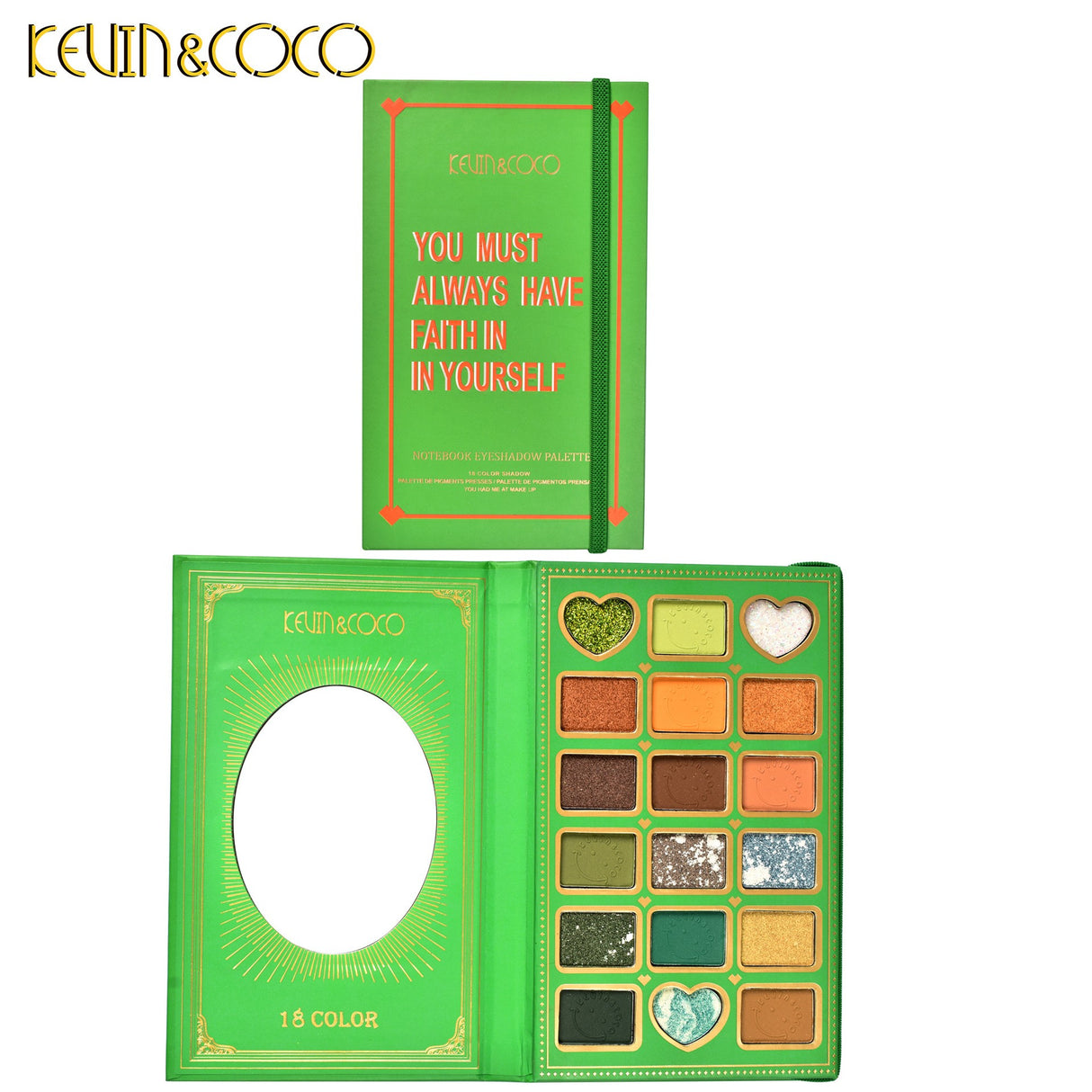 Paleta De Farduri Kevin&Coco Cu 18 Culori Pigmentate - vivimall.ro