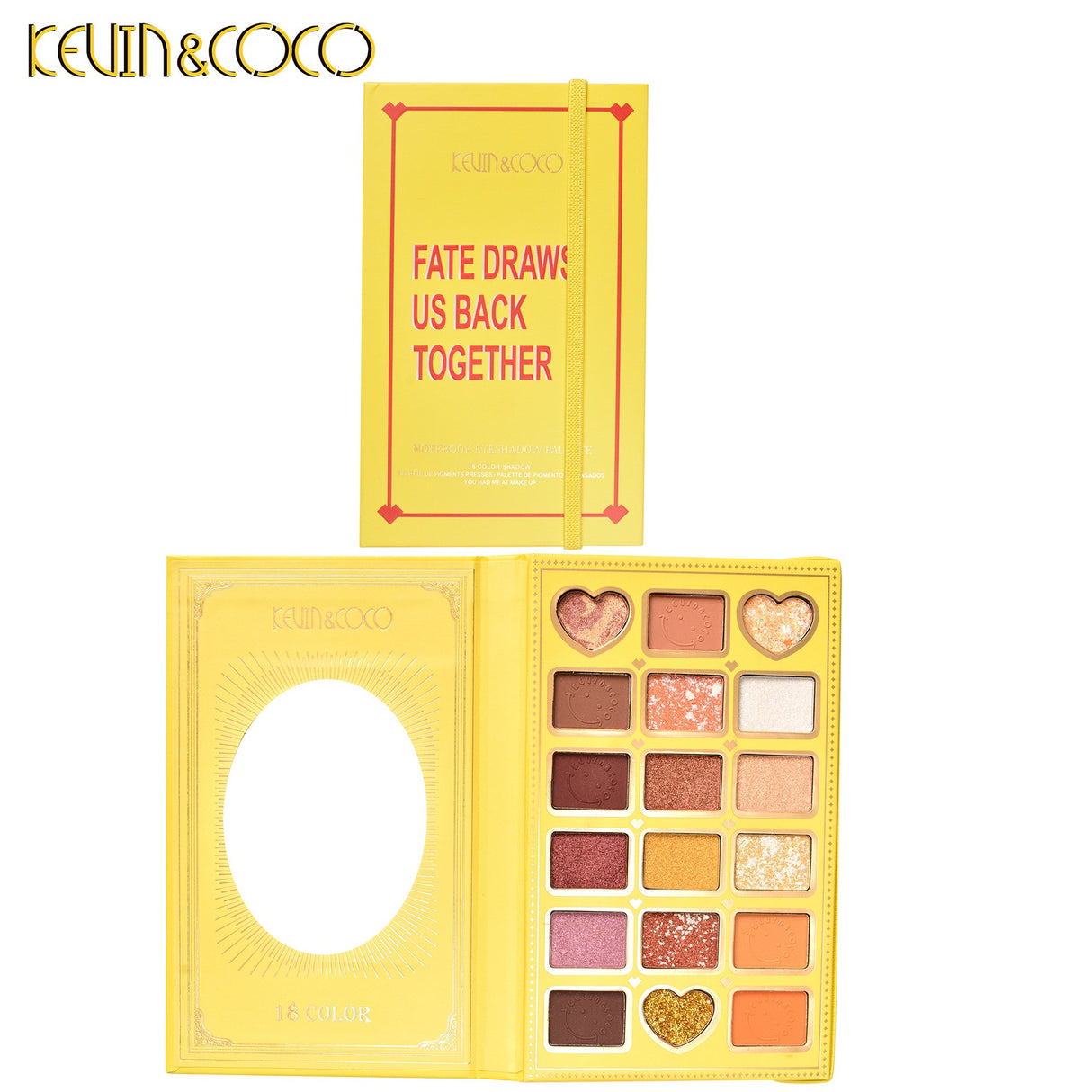 Trusa De Machiaj Kevin&Coco Cu 18 Culori Sidefate - vivimall.ro