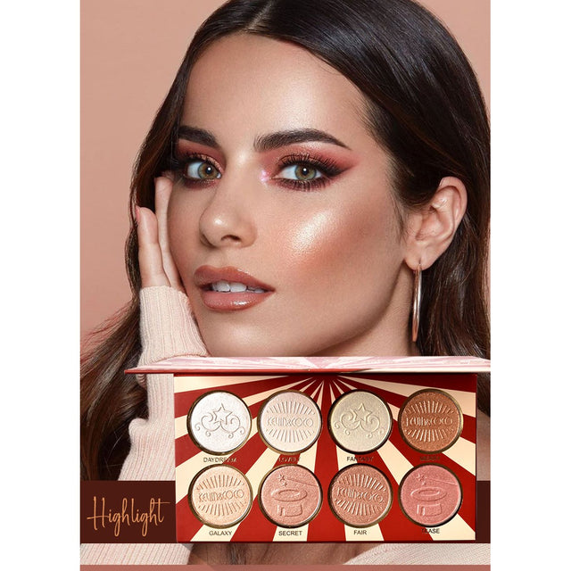 Paleta Highlighter ( Iluminator ) Kevin&Coco 8 Culori - vivimall.ro