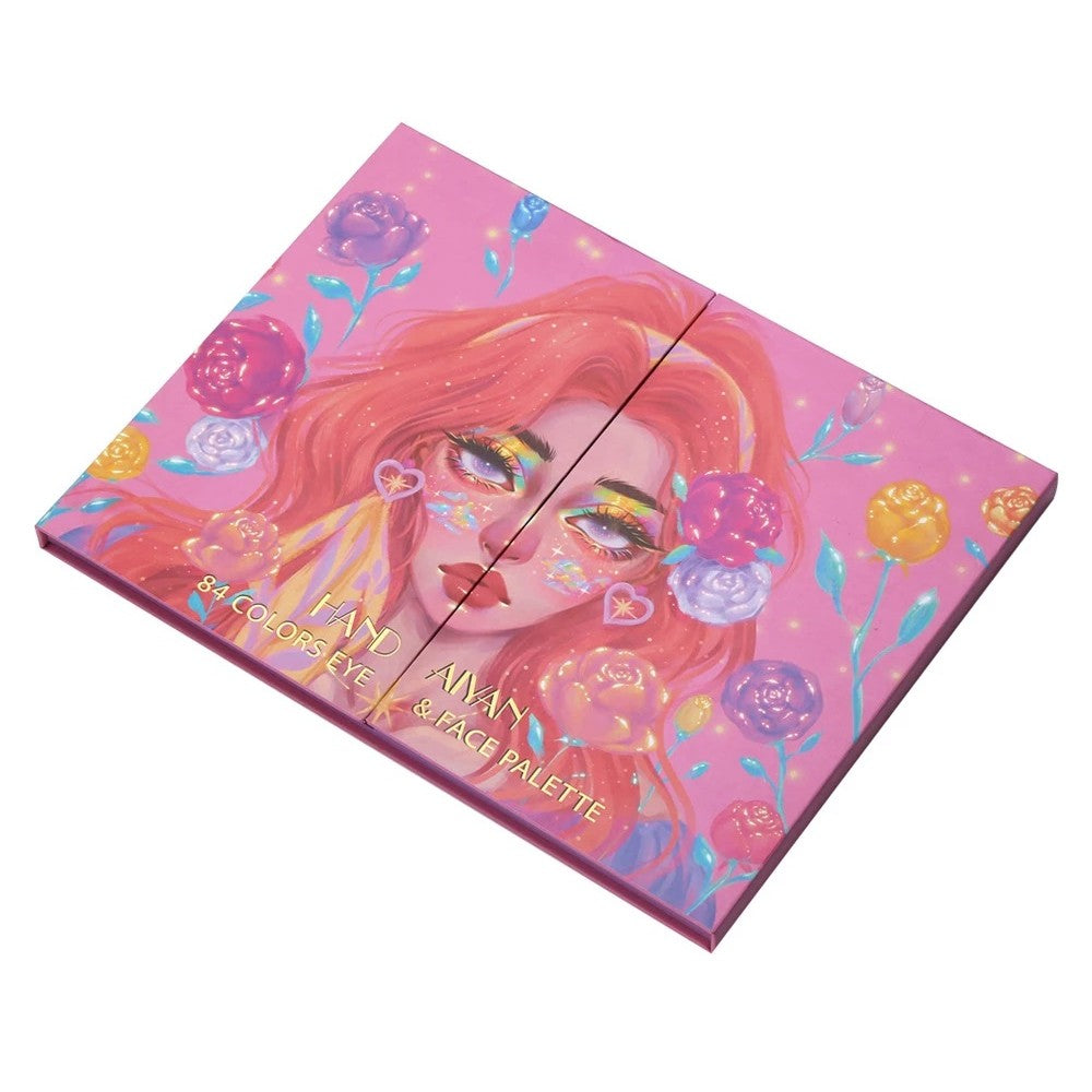 Trusa De Machiaj, Paleta De Farduri Cu 84 De Culori Pigmentate - vivimall.ro