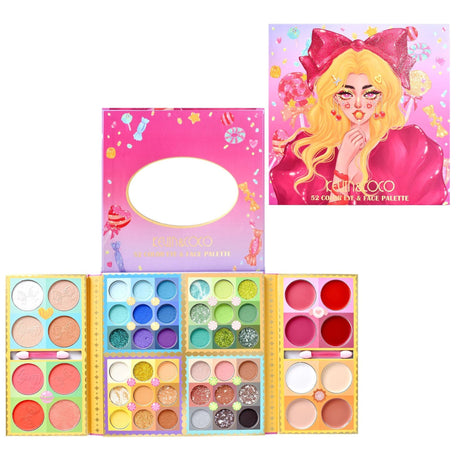 Trusa De Machiaj, Paleta De Farduri Kevin&Coco Cu 52 De Culori Pigmentate - vivimall.ro
