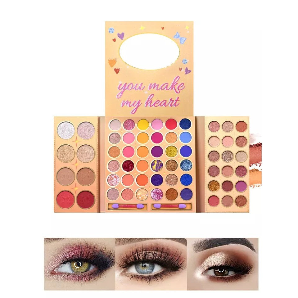 Trusa De Machiaj, Paleta De Farduri Kevin&Coco Cu 62 De Culori Pigmentate - vivimall.ro