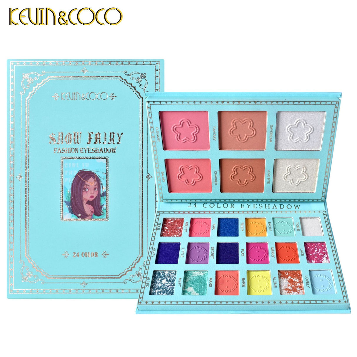 Kevin&Coco 24 színű szemhéjfesték paletta