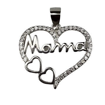 Pandantiv Argint 925 Inima ( Mama) - vivimall.ro