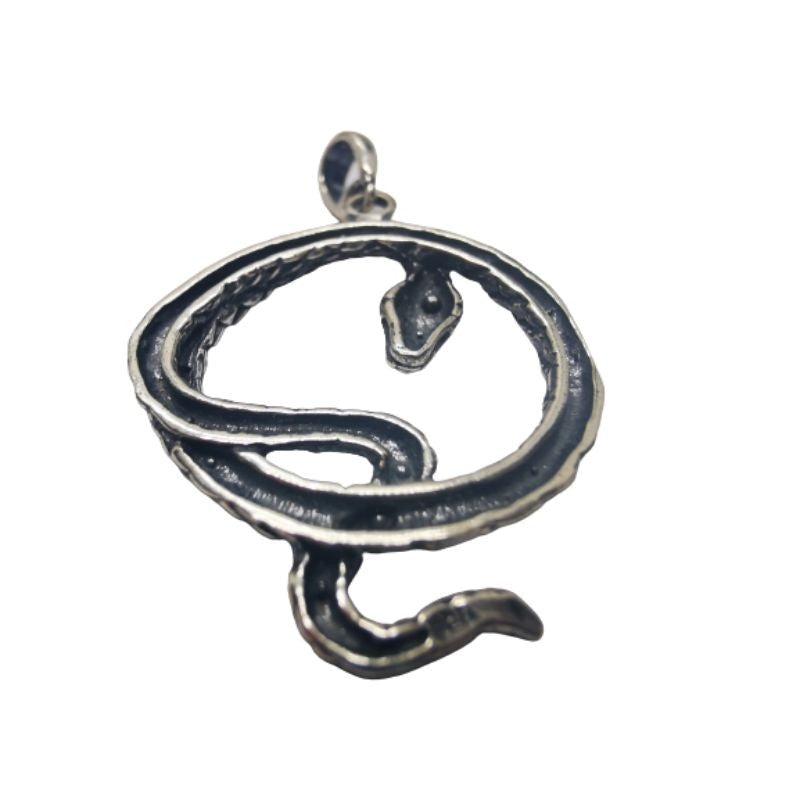 Pandantiv din Argint 925 Jolie Silver, Model Sarpe Incolacit, 40 x 26 mm, 4.7 g - vivimall.ro