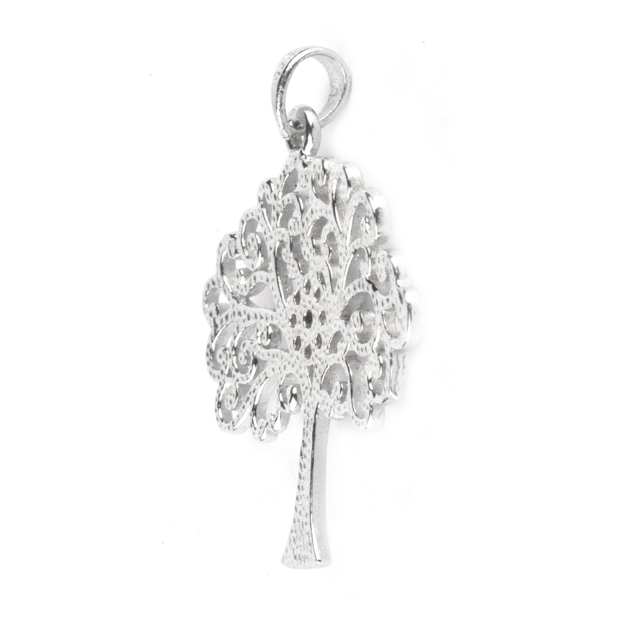 Pandantiv din Argint 925 Copac cu pietre rodiat - vivimall.ro