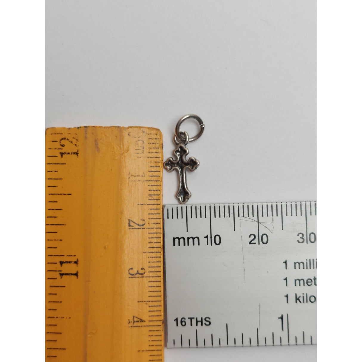 Pandantiv din Argint 925 Cruce botez, Jolie Silver, 0.6g, 1.5 cm x 1 cm - vivimall.ro