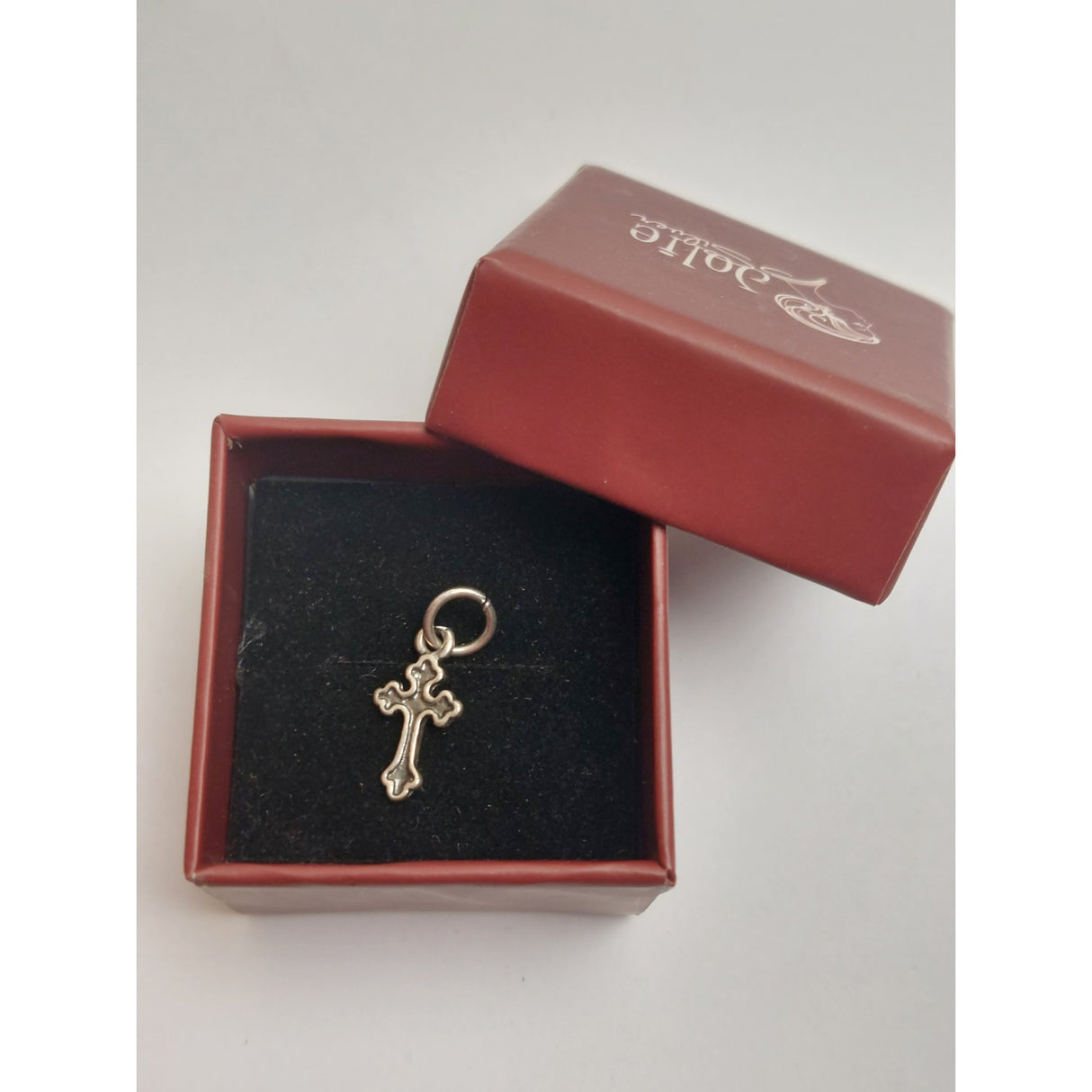 Pandantiv din Argint 925 Cruce botez, Jolie Silver, 0.6g, 1.5 cm x 1 cm - vivimall.ro