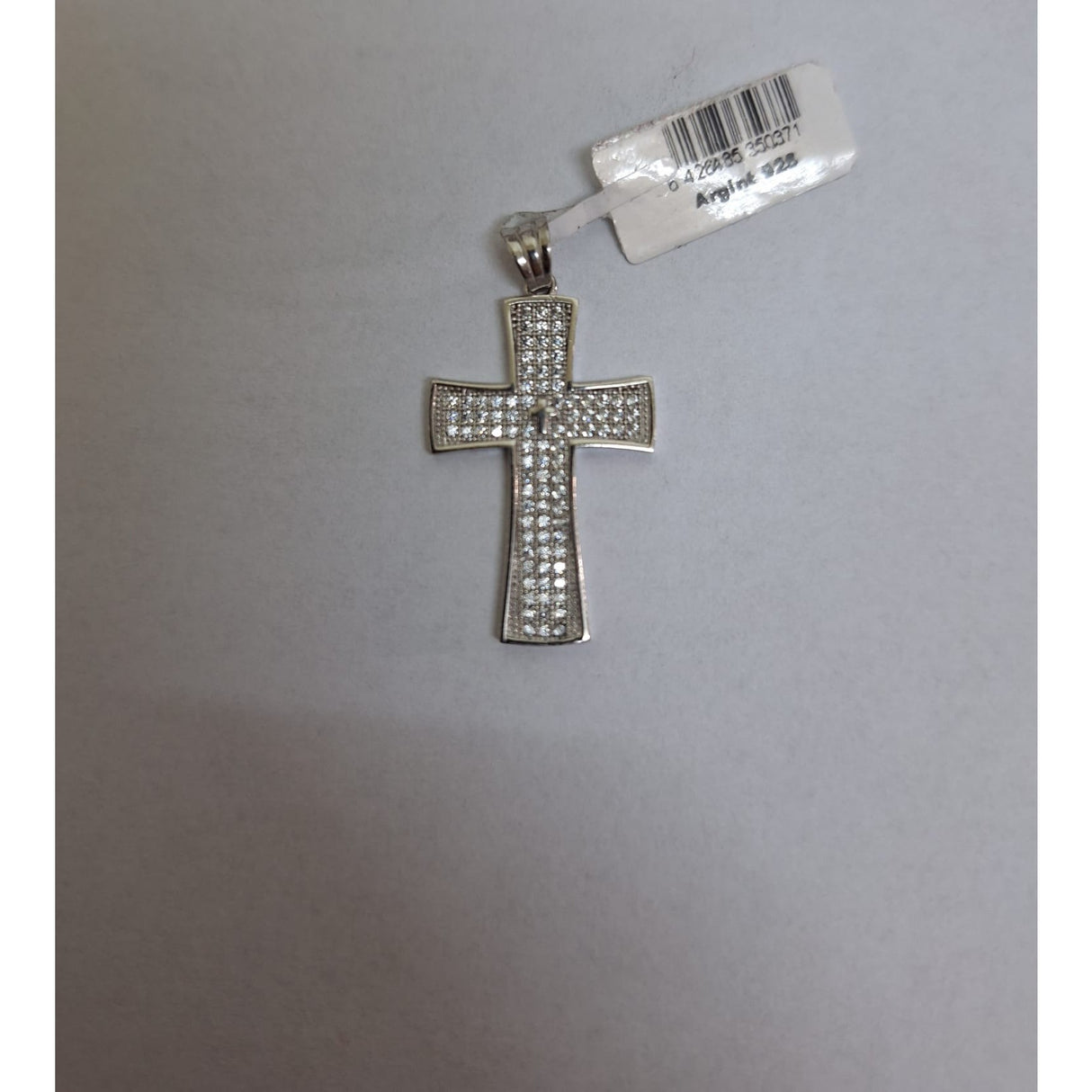 Pandantiv, Jolie Silver, Argint 925, Model Cruce cu Pietre, 2.6 G, 3 x 2 Cm - vivimall.ro