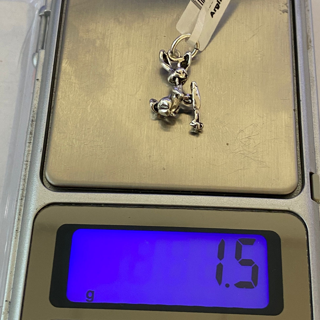 Pandantiv, Jolie Silver, Argint 925, Model Iepuras cu Morcov, 1.5 g, 20x10 mm - vivimall.ro