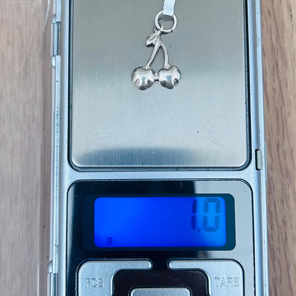 Pandantiv din Argint 925 Jolie Silver, Model Cireasa Dubla, 23 x 15 mm, 1 g - vivimall.ro