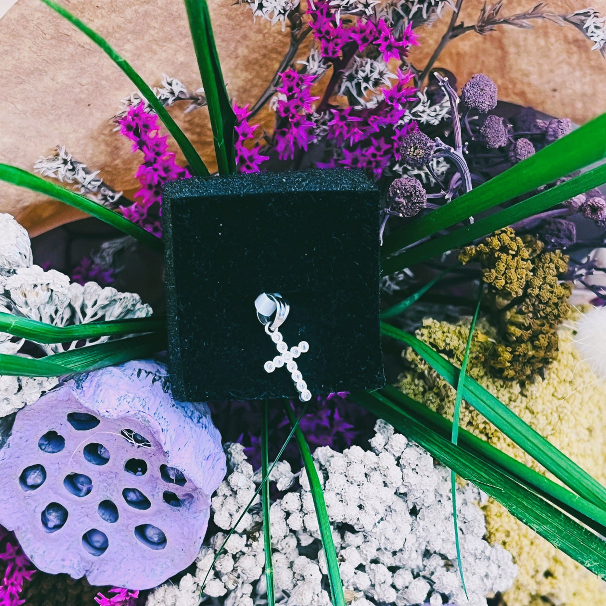 Pandantiv din Argint 925 Jolie Silver, Model Cruce cu Zirconii, 20 x 0.9 mm, 0.5 g - vivimall.ro