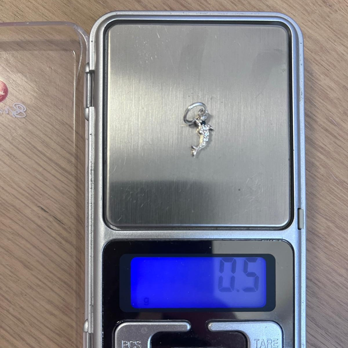 Pandantiv din Argint 925 Jolie Silver, Model Delfin cu Zirconii, 17 x 5 mm, 0.5 g - vivimall.ro