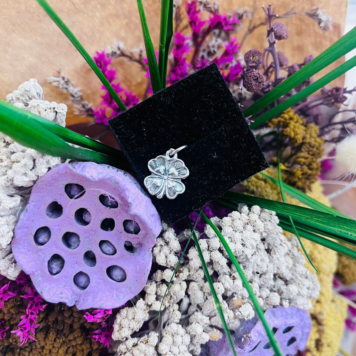 Pandantiv din Argint 925 Jolie Silver, Model Trifoi Vintage, 18 x 12 mm, 0.7 g - vivimall.ro