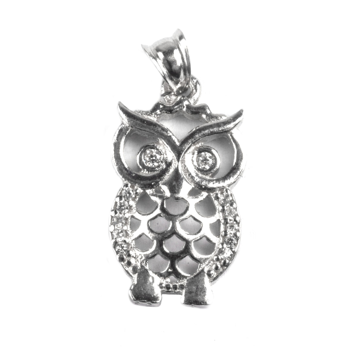 Pandantiv din Argint 925, model Bufnita cu pietre - vivimall.ro