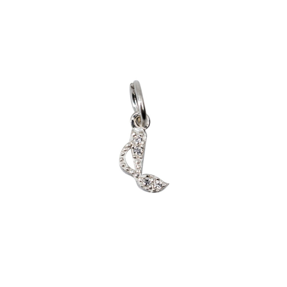 Pandantiv Din Argint 925 Nota Muzicala Cu Pietre