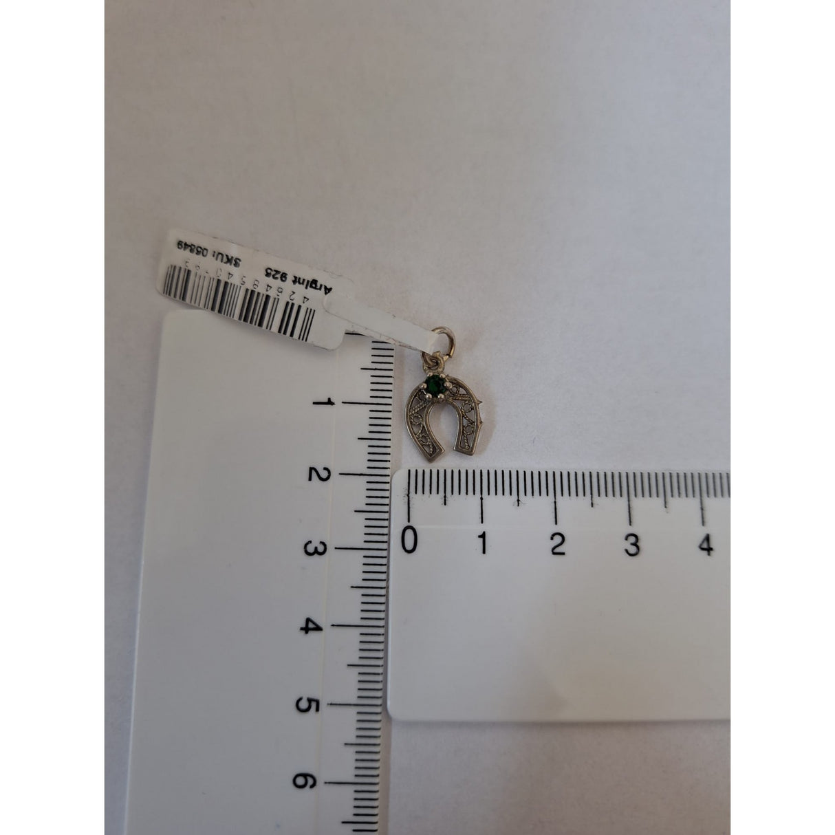 Pandantiv din Argint 925 Potcoava Filigran cu Piatra - vivimall.ro