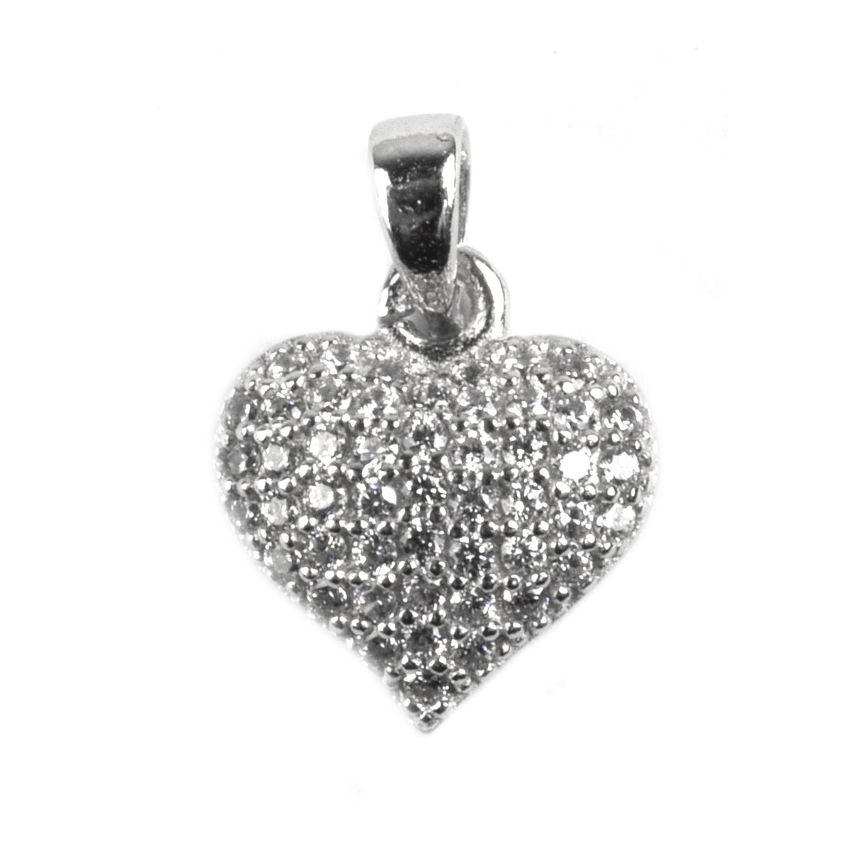 Pandantiv Inima cu Pietre, Argint 925 - vivimall.ro