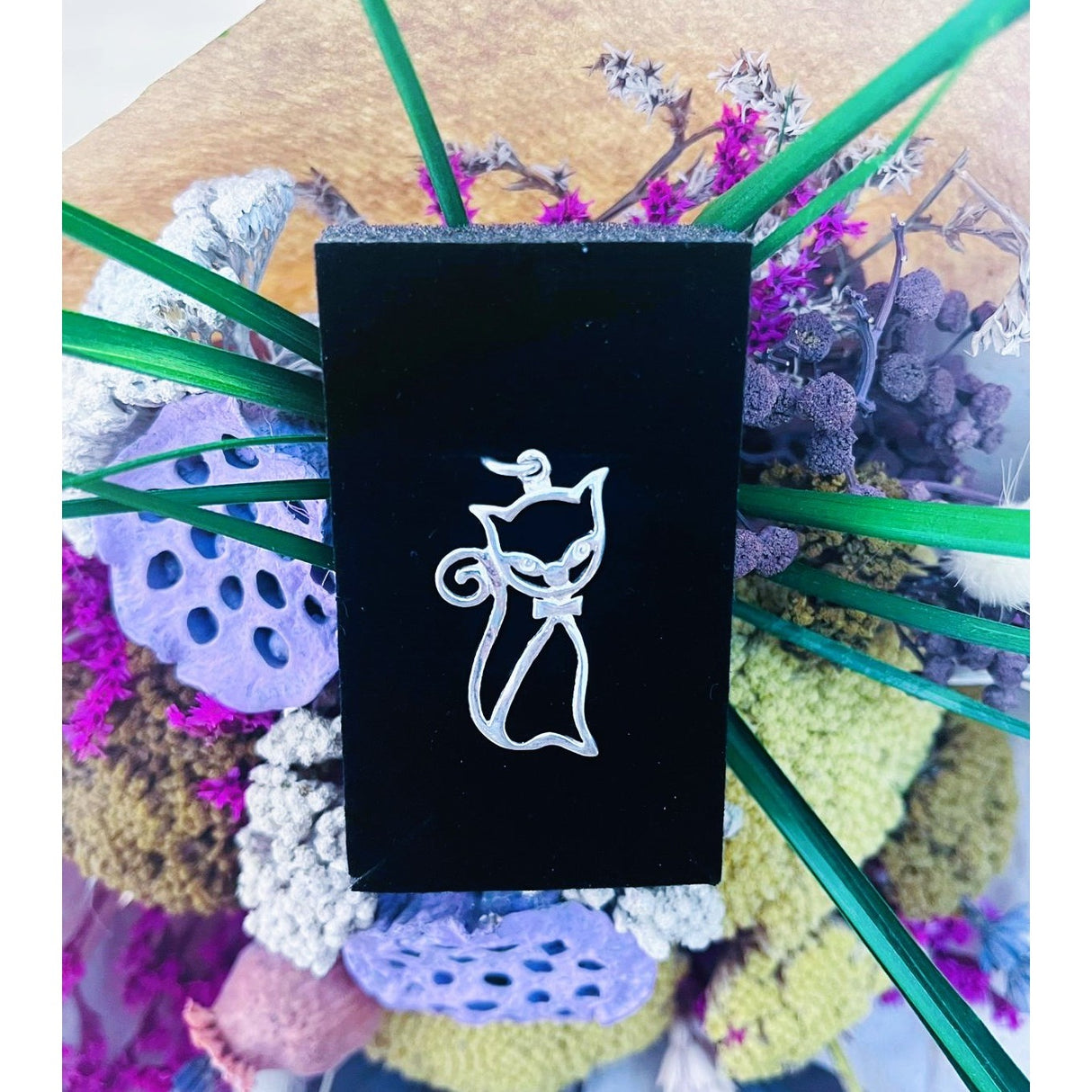 Pandantiv, Jolie Silver, Argint 925, Model Fancy Cat, 38 x 20 mm, 2.4 g - vivimall.ro