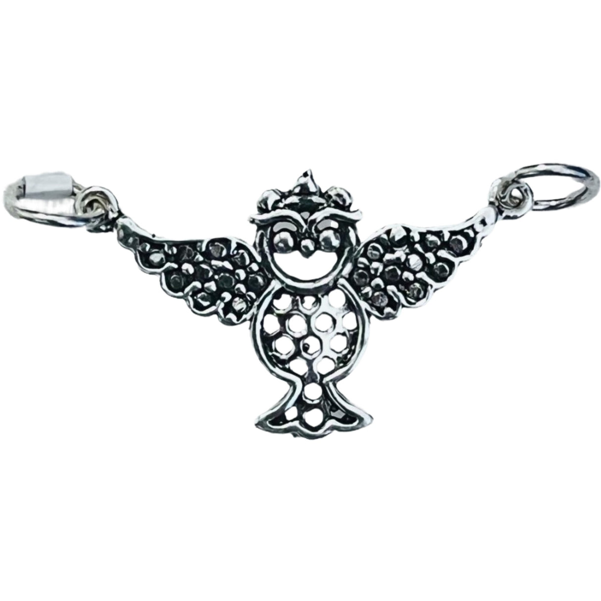 Pandantiv, Jolie Silver, Argint 925, Model Bufnita Patinata, 30 x 15 mm, 2.4 g - vivimall.ro